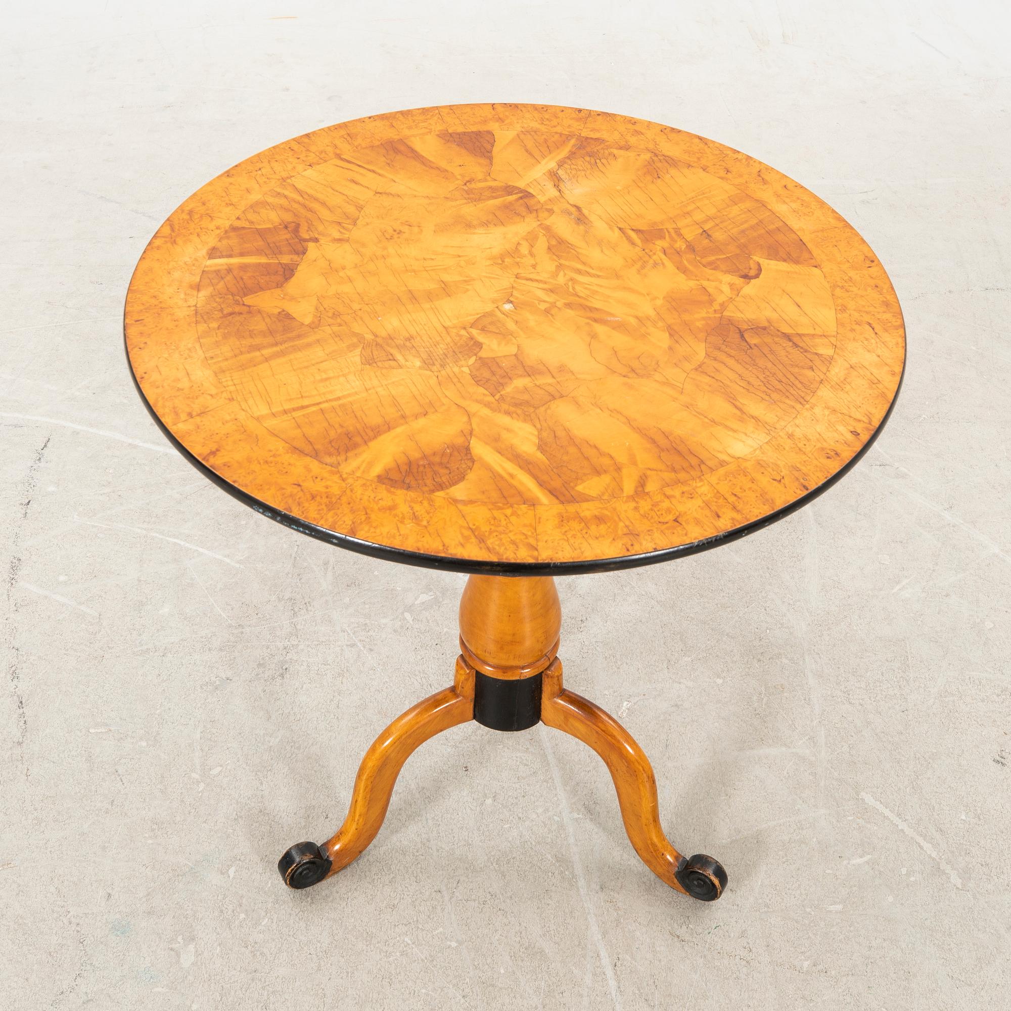 An elm table later part of the 19th century.
