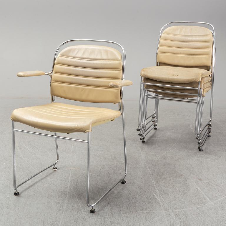 KENNETH BERGENBLAD, five chairs, Dux, second half of the 20th century.