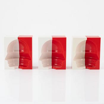 Sivert Lindblom, skulpturer, 6 delar, 1968.