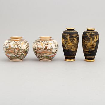 A group of Japanese ceramics, Meiji-period (1868-1912) and 20th century.