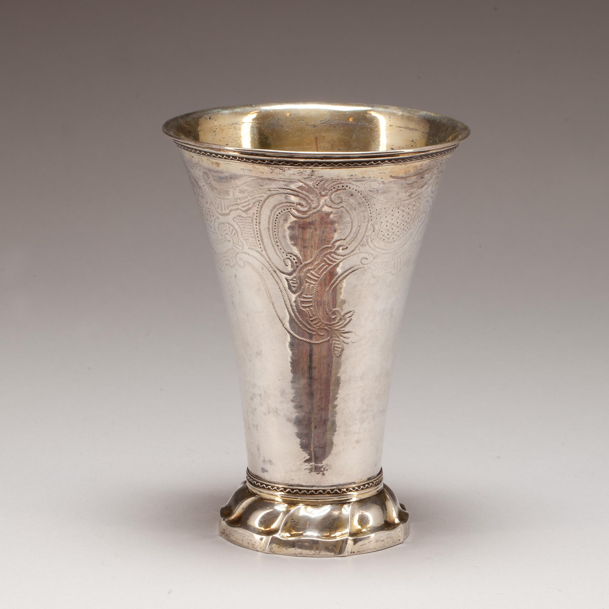 POKALVAS, silver. Mikael Nyberg 1786. Stockholm.