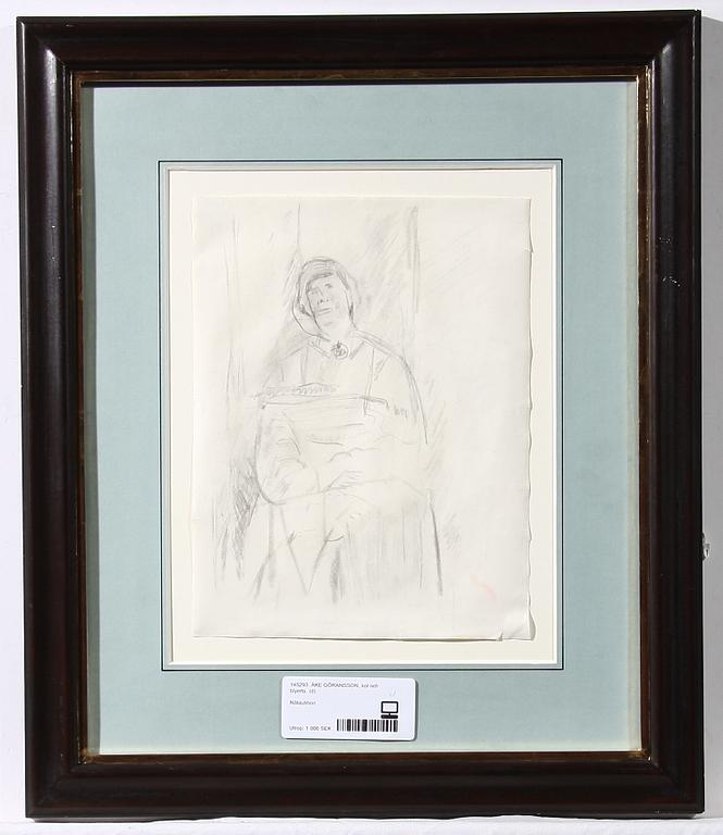 ÅKE GÖRANSSON, kol och blyerts.