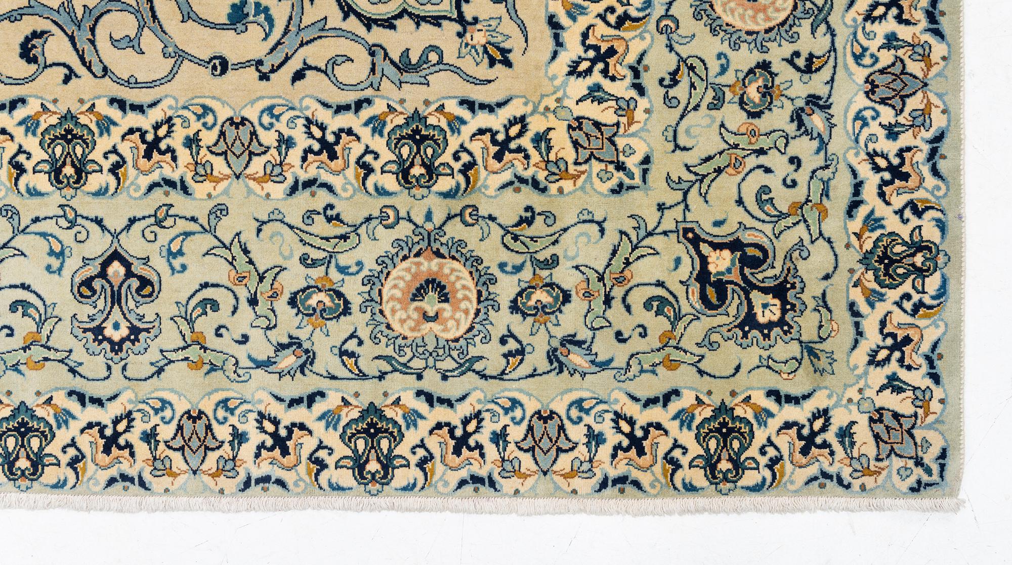 Carpet, Keshan, approx. 405 x 275 cm.