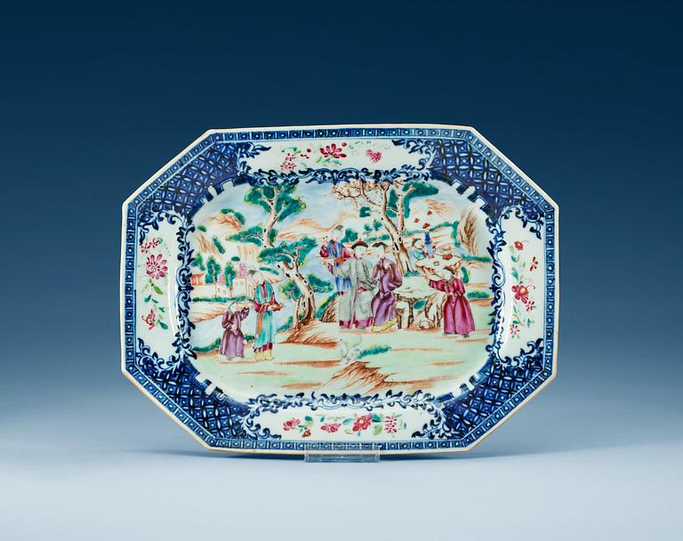 FAT, kompaniporslin. Qing dynastin, Qianlong (1736-95).