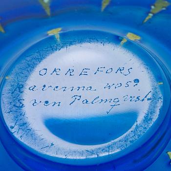 Sven Palmqvist, a 'Ravenna' glass bowl, Orrefors.
