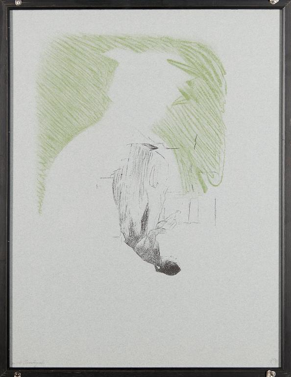 HELENE SCHJERFBECK, litograph, test print on two sides.