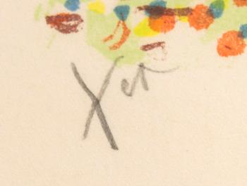 Sven X:et Erixson, litografi signerad och numrerad 78/300.