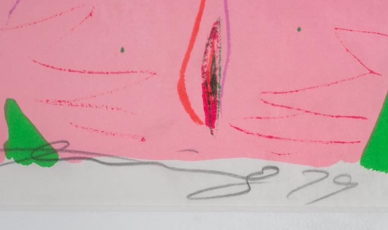 Walasse Ting, lithograph in colours, signed 1/100.