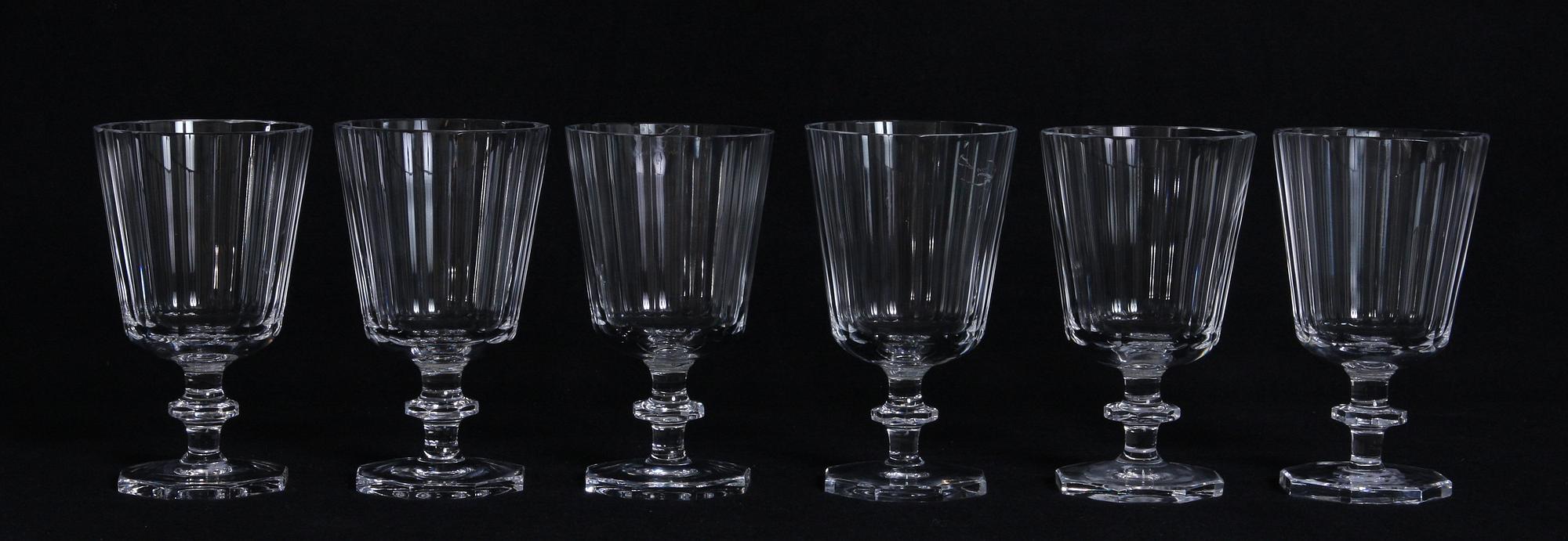 GLASSERVISDELAR, 24 st, "Karlberg", design Elis Bergh, Kosta.