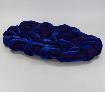 A Fernando & Humberto Campana blue purple velvet 'Boa Sofa', Edra, Italy, post 2002.