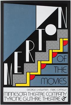 Roy Lichtenstein · ROY LICHTENSTEIN, efter, offsetlitografi/utställningsaffisch/list art poster, Minnesota Theatre Company, 1968.