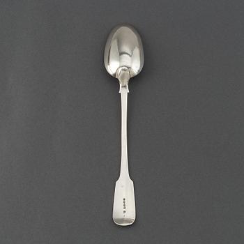 John Whiting, a silver serving spoon, London, England, 1833.