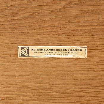 Børge Mogensen, slagbord med två halvmånebord, BM71, Karl Andersson & söner, 1900-talets andra hälft.