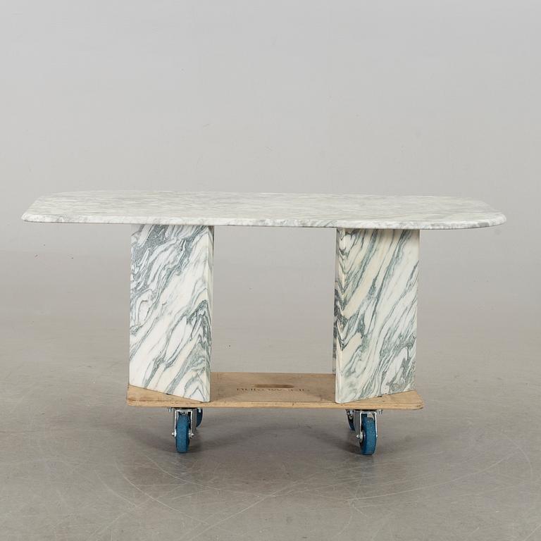 A MARBLE SOFA TABLE.