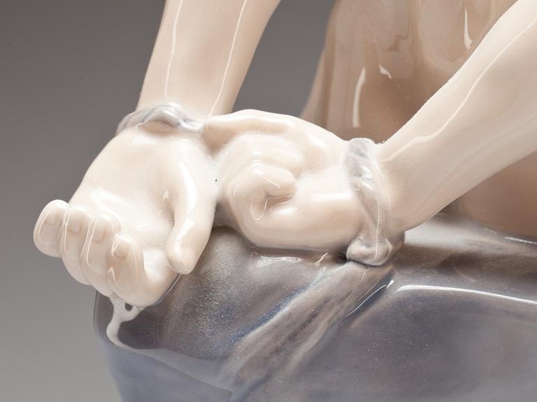 FIGURGRUPP, porslin, Theodor Lundberg, Royal Copenhagen, 1897.