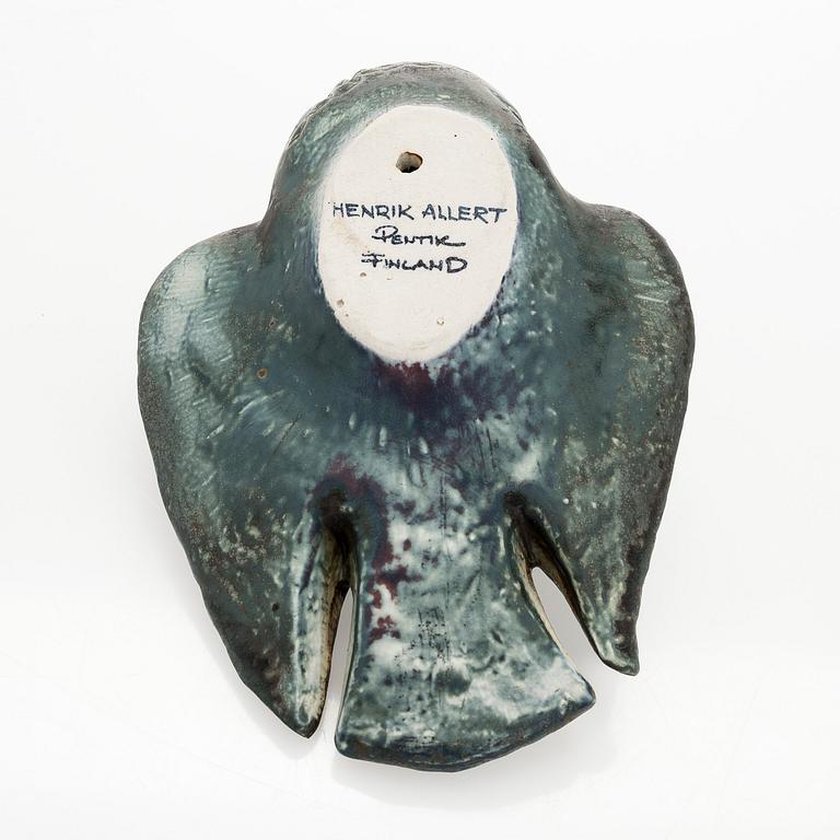 Henrik Allert, sculpture, ceramic, signed Henrik Allert Pentik Finland.