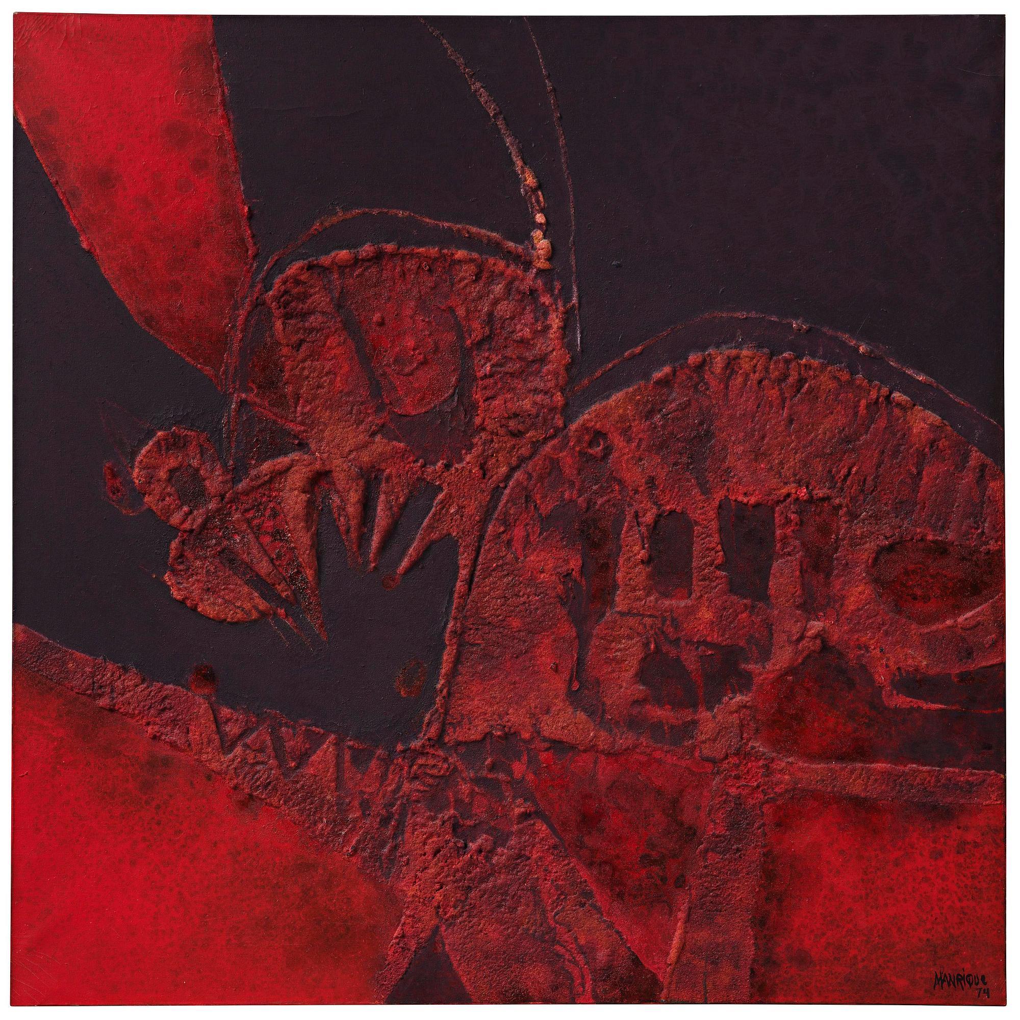 Cesár Manrique, "Resto rojo".