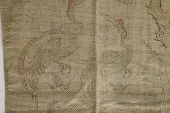 A Japanese curtain, 20th century.