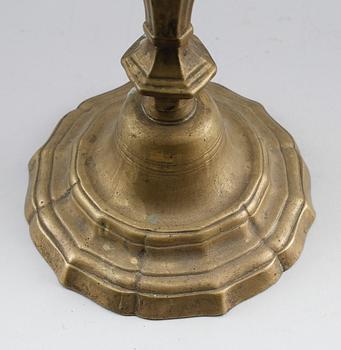LJUSSTAKE, mässing, 1700/1800-tal.