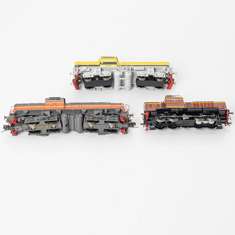 Collection of locomotives, 5 pieces. Including Märklin 39490 and Jeco AB, H0.
