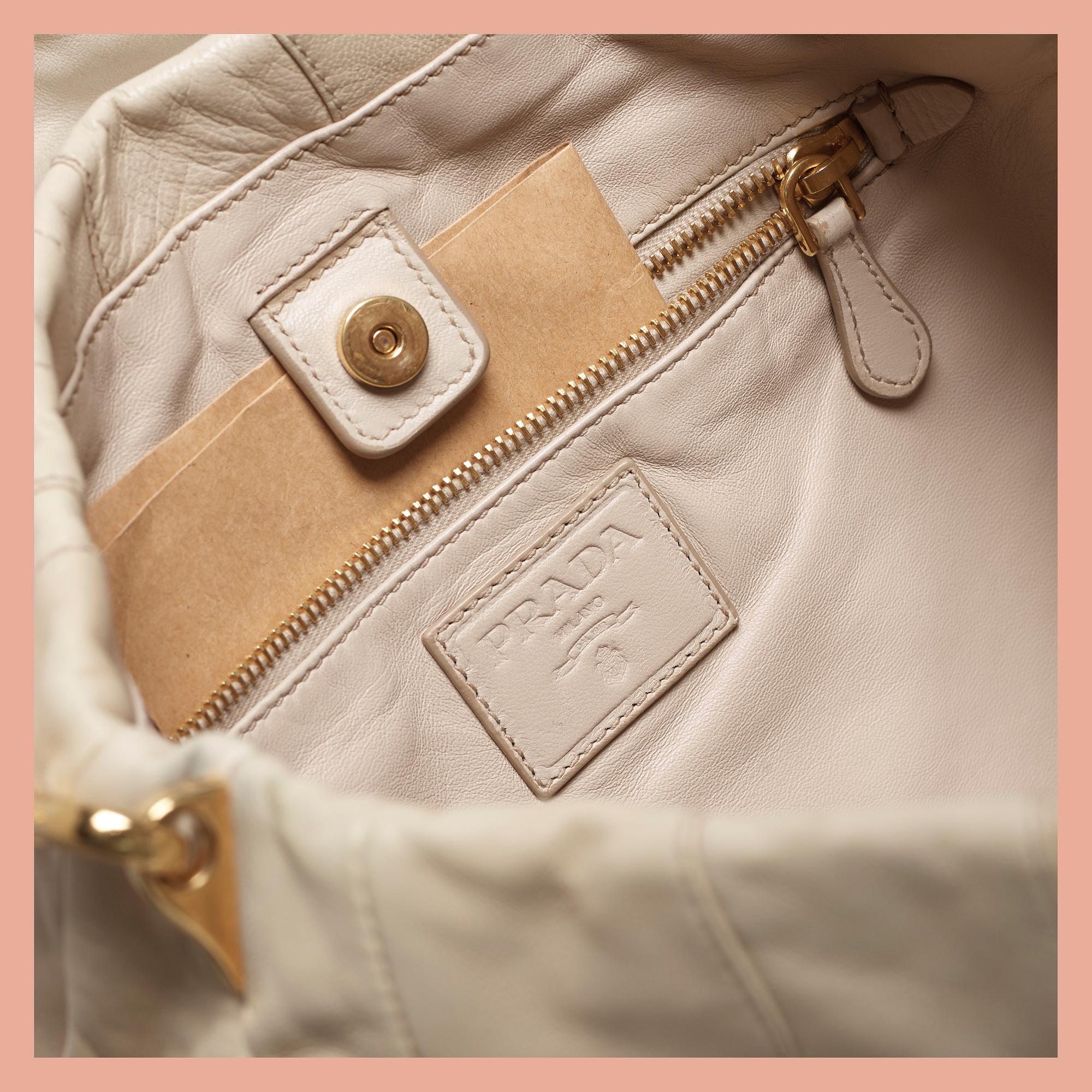 HANDBAG, "Nappa Stripes", Prada.