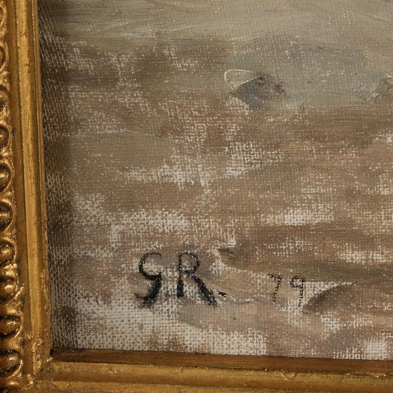 GUSTAV RUDBERG, olja på duk, monogramsignerad och daterad 79.