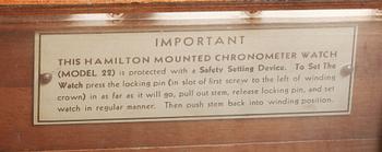 SKEPPSUR / GYRO, Modell 22, Hamilton Watch Co, USA, 1900-talets mitt.