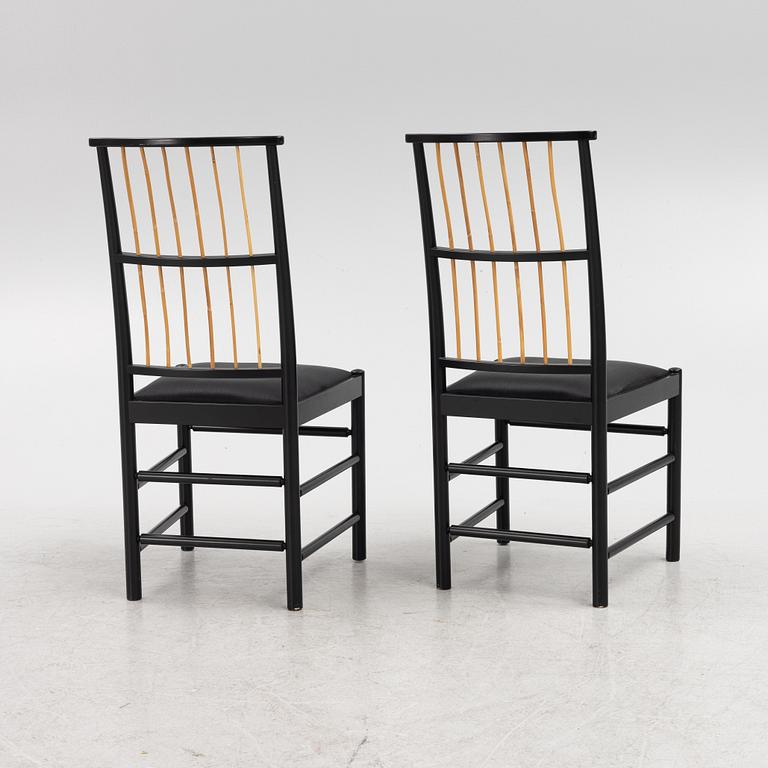 Josef Frank, chairs, a pair, model 2025, Firma Svenskt Tenn.