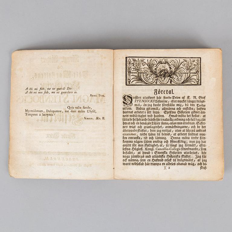 Stenbocks leverne, 1757-65 (4 vol).