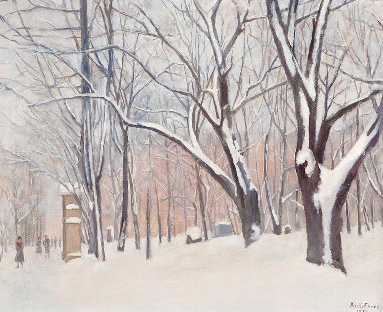 Antti Favén, OLD CHURCH PARK IN WINTERTIME.