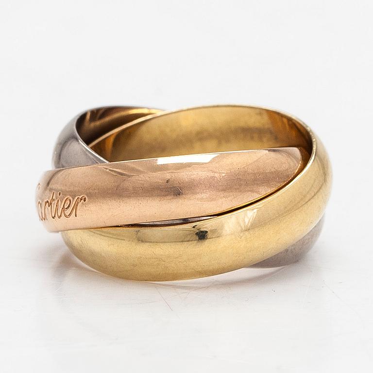 Cartier, ring, "Trinity", 18K guld i tre färger.