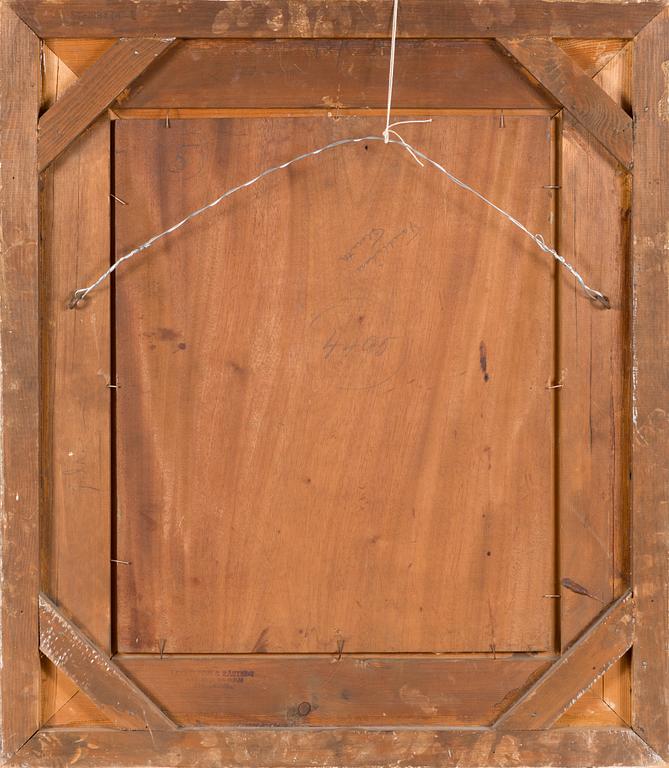 Esther Kjerner, oil on board, signed and dated 1942.