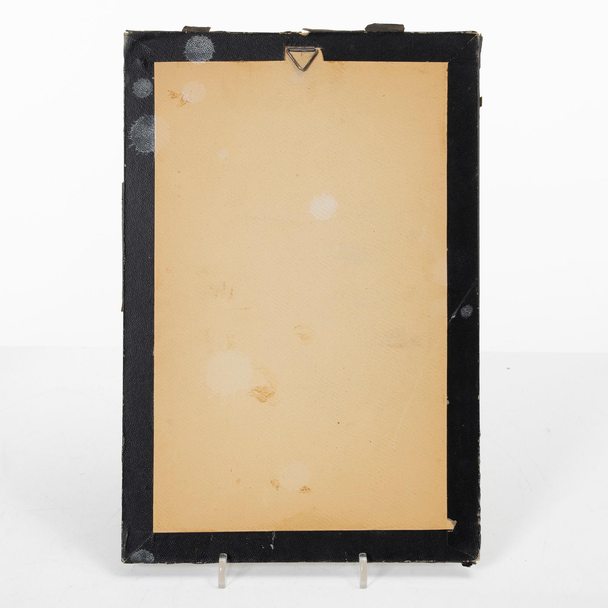 Manuskriptsidor/målningar, tre stycken, Persien/Iran, sen Qajardynasti / 1900-talets första del.