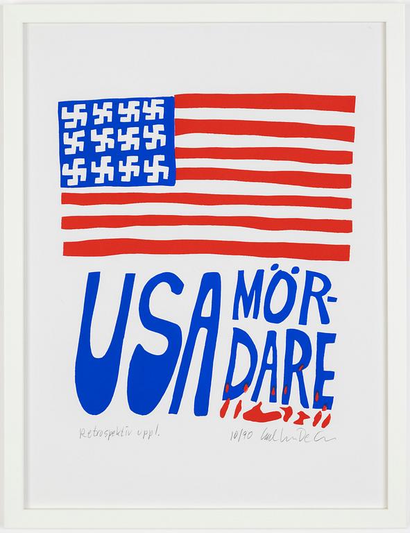 Carl Johan De Geer, "USA mördare".