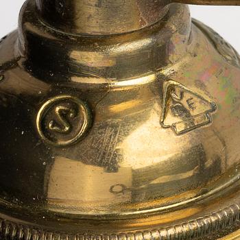 A pair of blue and white vases made in to table lamps, late Qing dynasty/circa 1900.