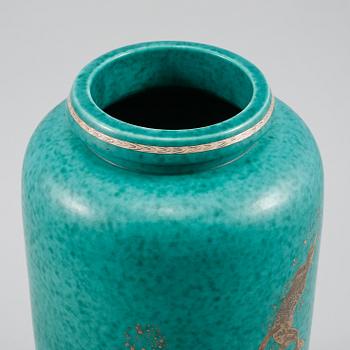 VAS, stengods, "Argenta", Wilhelm Kåge, Gustavsberg, omkring 1900-talets mitt.