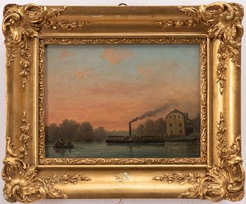 Per Wilhelm Cedergren, Paddle steamer at Djurgårdsbrunn.