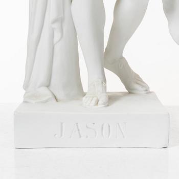 Bertel Thorvaldsen, after, a bisquit porcelain figurin, 'Jason and the golden fleece'.