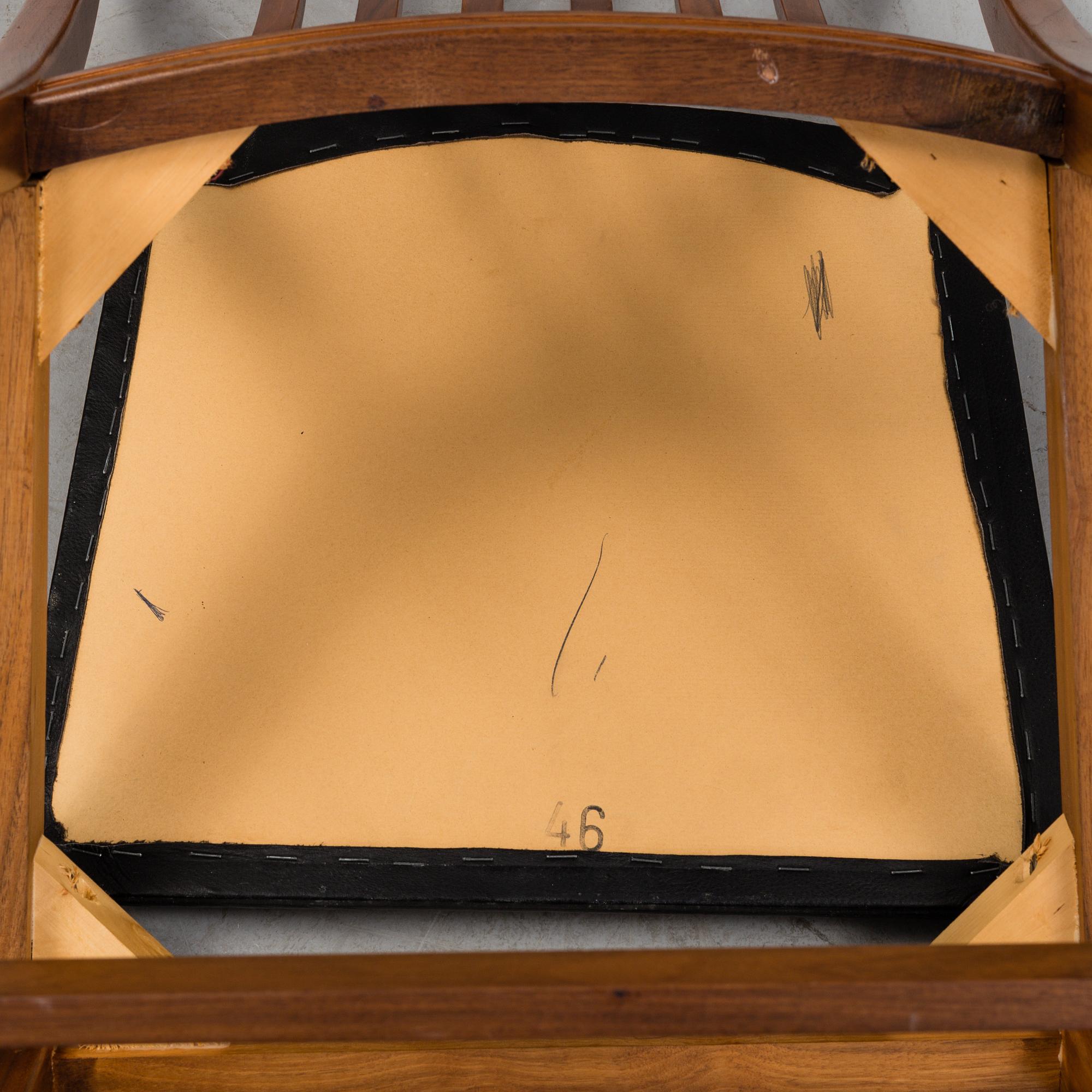 MATSALSBORD med STOLAR, fyra stycken, 1960-tal.