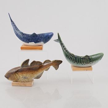 Sven Wejsfelt, three stoneware figurines, Gustavsberg.
