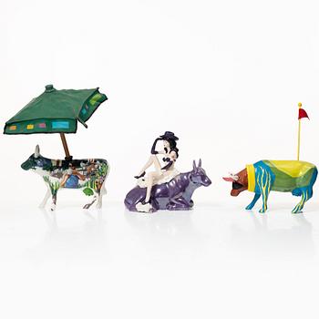 Six 'Cow Parade' figurines, 2000s.