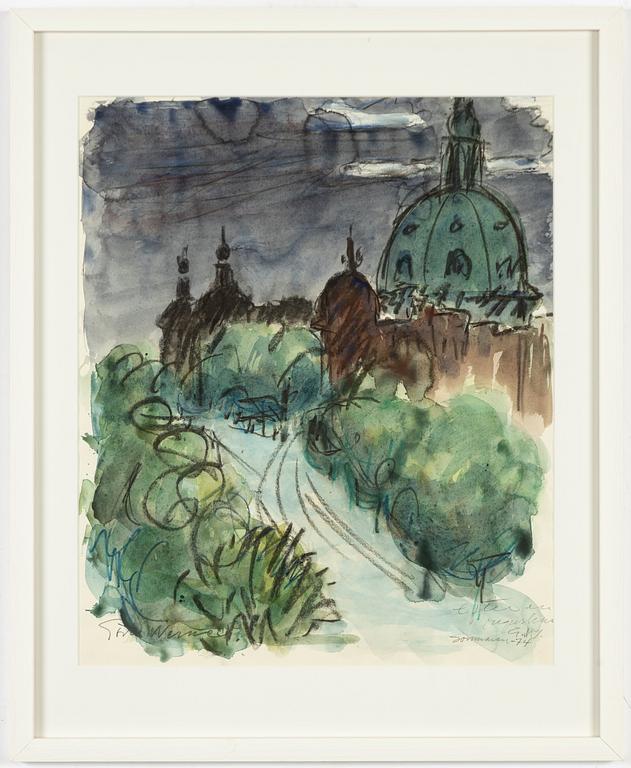 Gösta Werner, "Efter en regnskur".