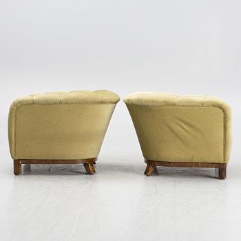 Fåtöljer, ett par, Swedish modern, 1930-tal.