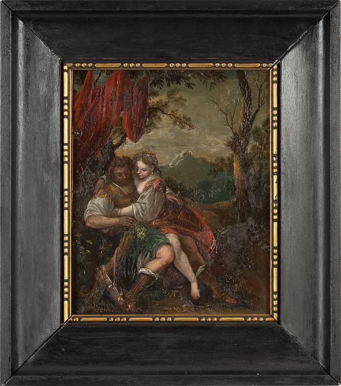 French school, 18th Century, oil on copper.