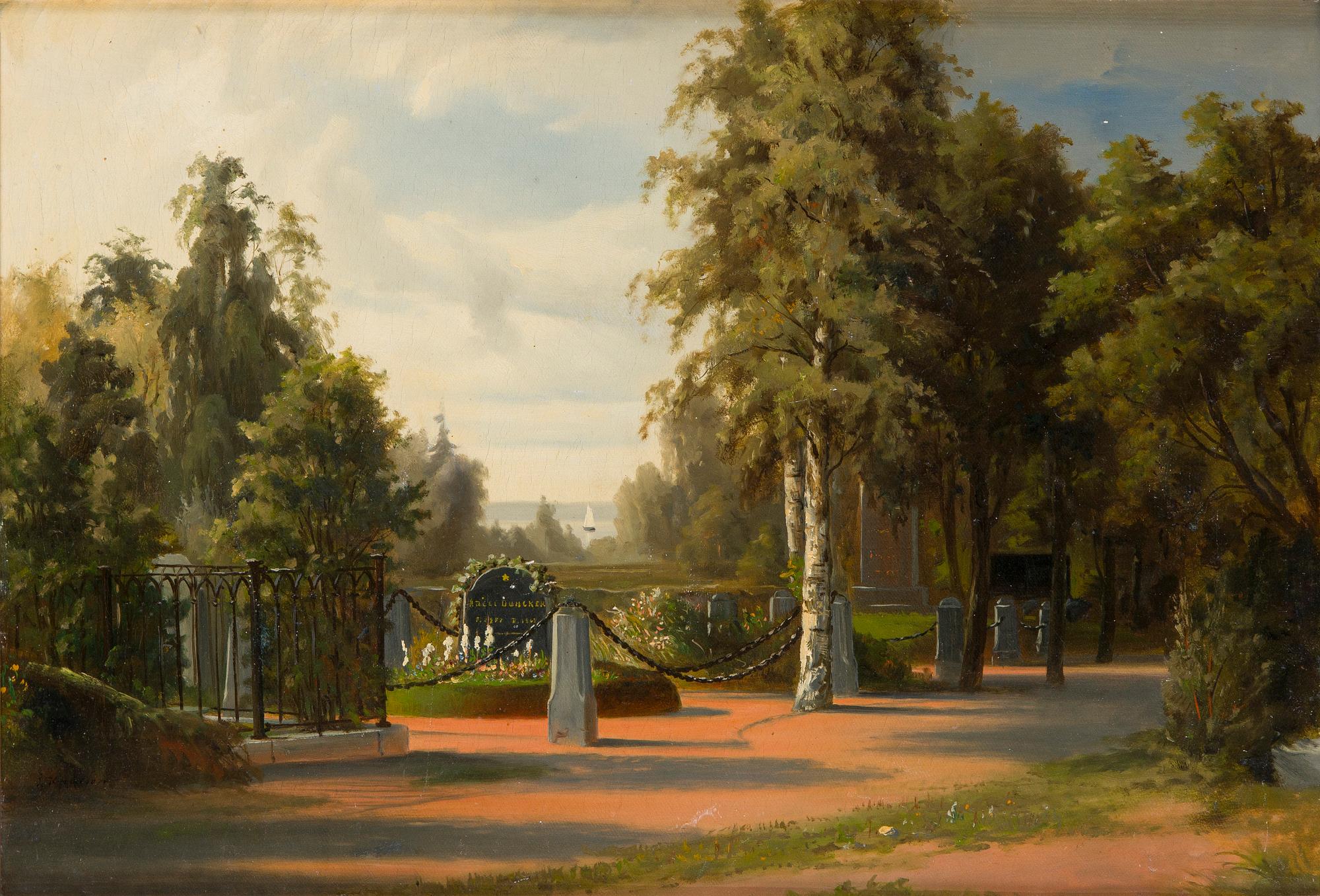 Johan Knutson, Gravgården.