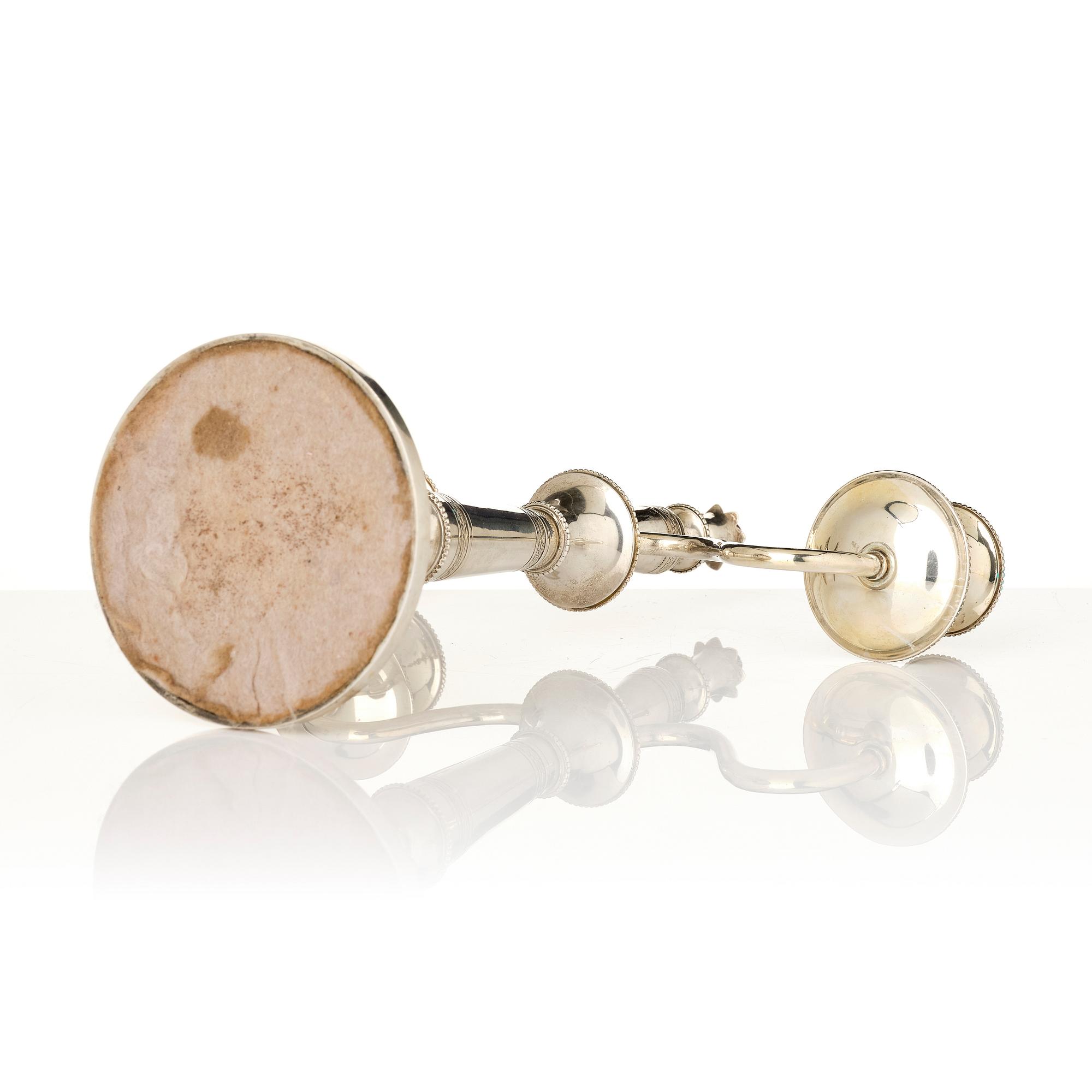 A two-light candelabrum, 800/1000 silver, Germany, 20th century.