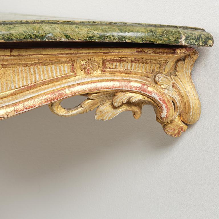 A Swedish Rococo console table.