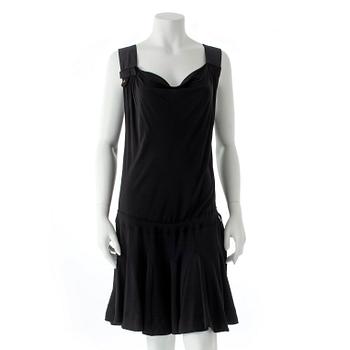 429. LOUIS VUITTON, a black silk mix dress.