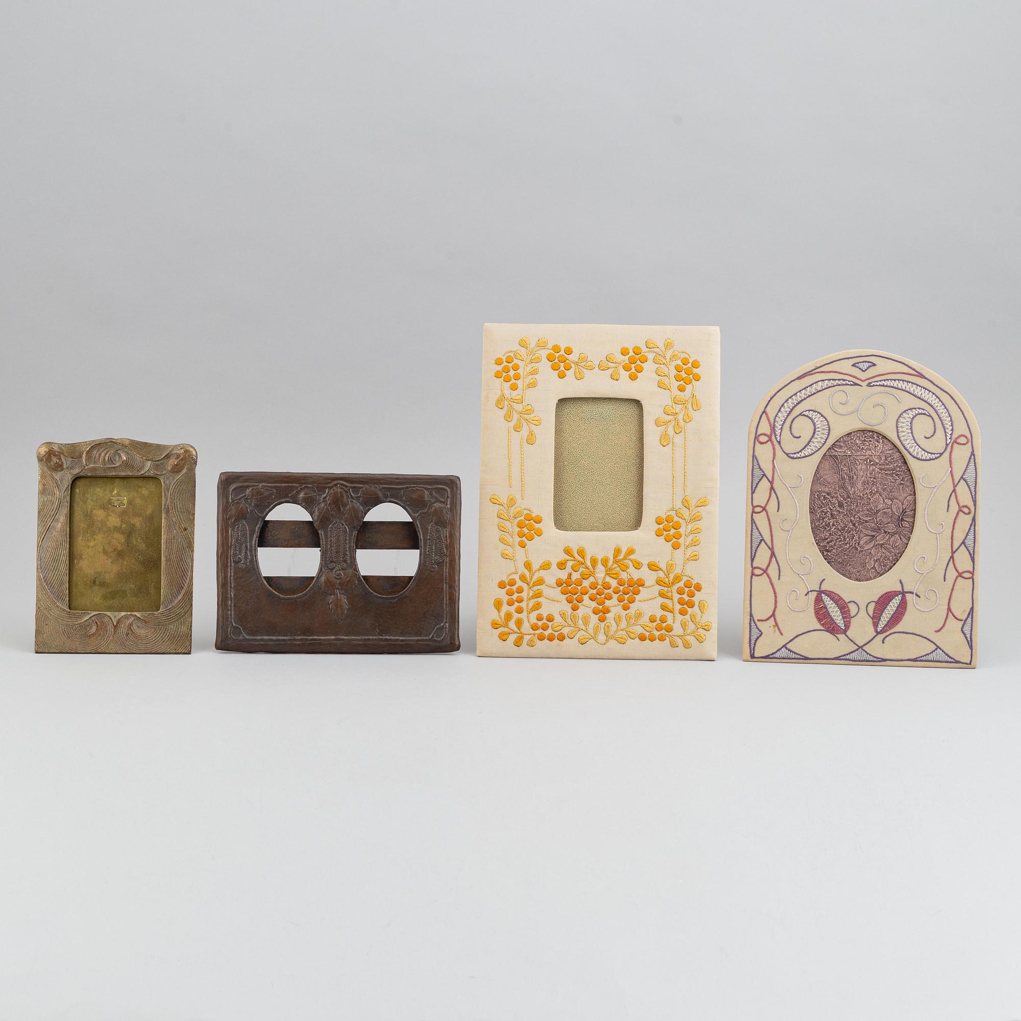 A set of four Art Noveau picture frames, first part of the 20th century.