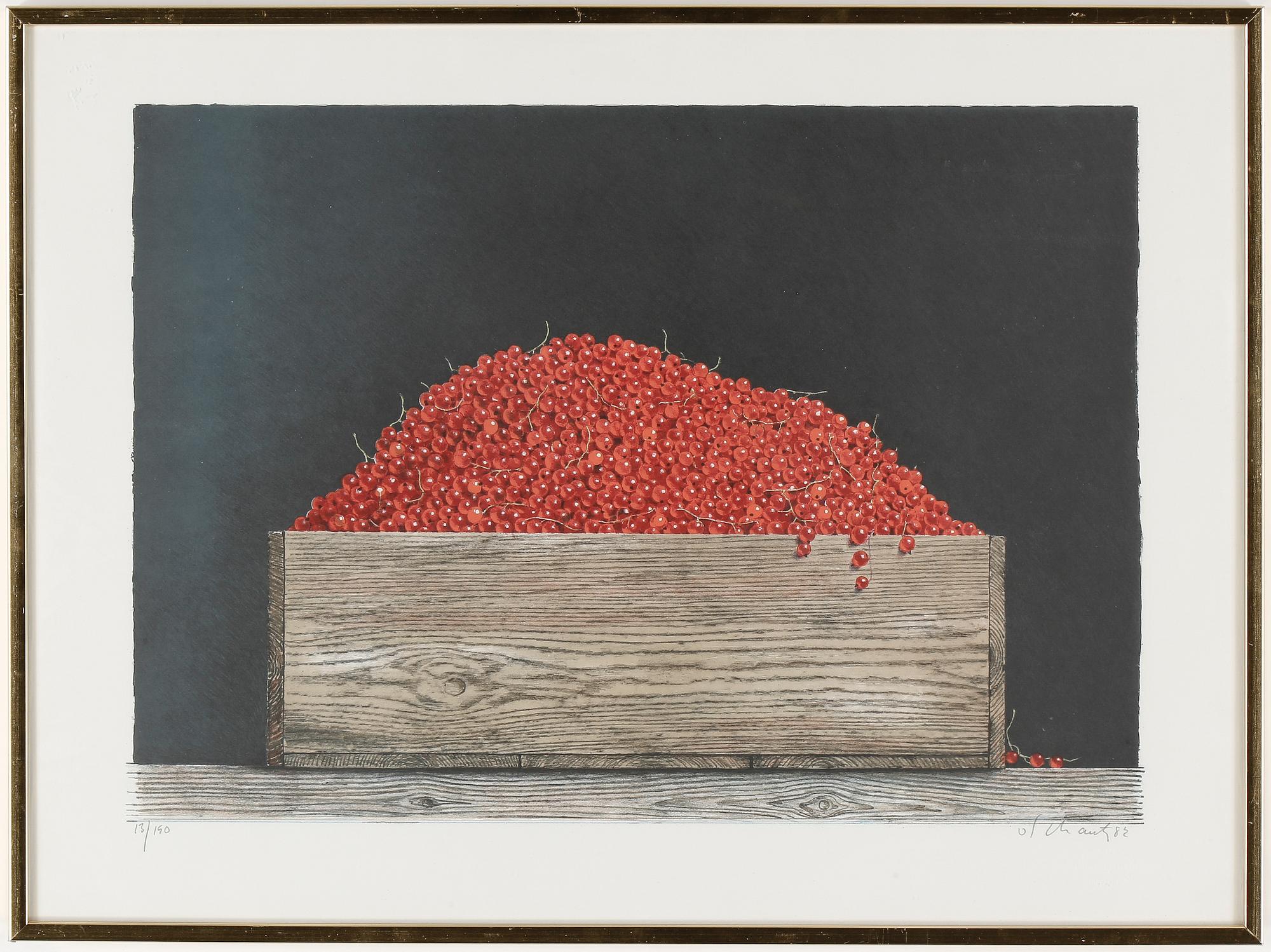 PHILIP VON SCHANTZ, färglitografi, signerad och numrerad 13/190, daterad -82.